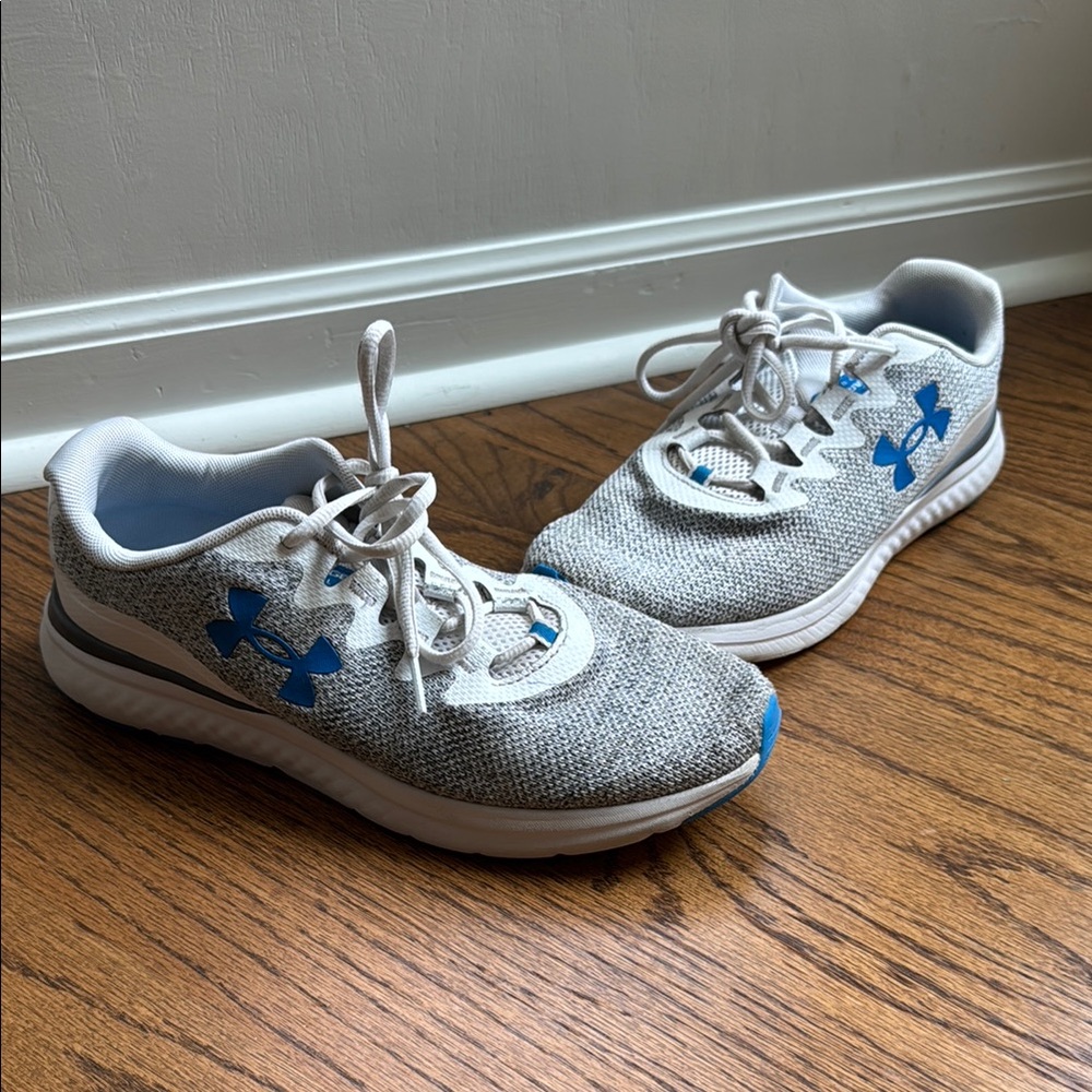 Under Armour Gray and Blue Athletic Shoes
